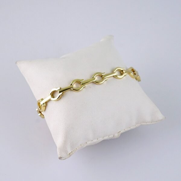 B1297 Bracelets Woman/ Pulseras Dama/ Plain/ 14K Real Color