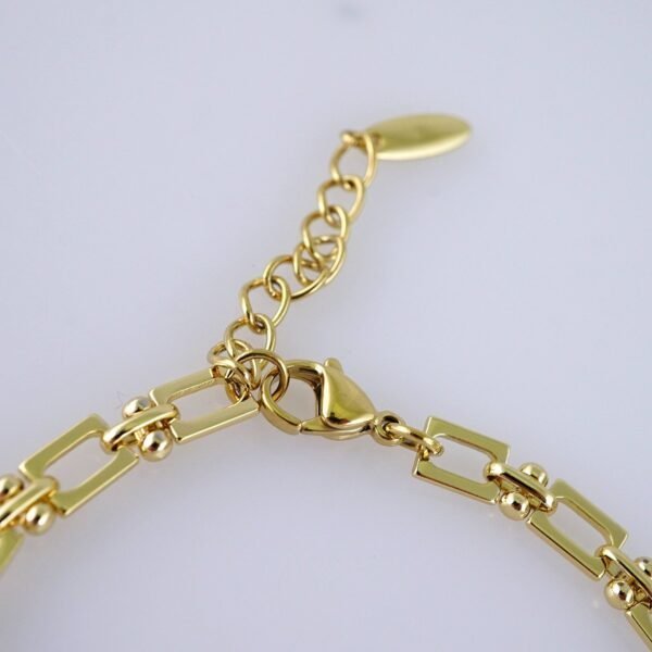 B1298 Women's Bracelet - Pulseras Dama - Zircon Stone - 14K Real Color - Image 3