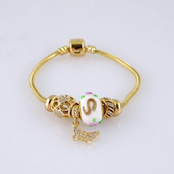 B1302 Women's Bracelet - Pulseras Dama - Zircon Stone - 14K Real Color - Image 2