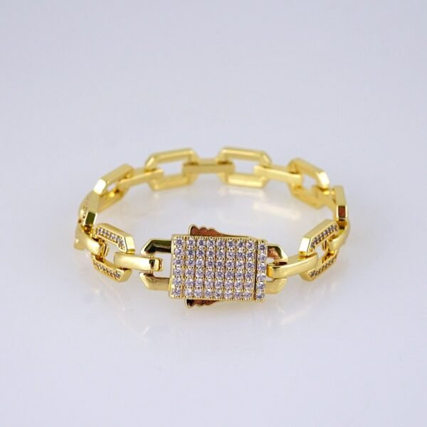 B1303 Women's Bracelet - Pulseras Dama - Zircon Stone - 14K Real Color - Image 2