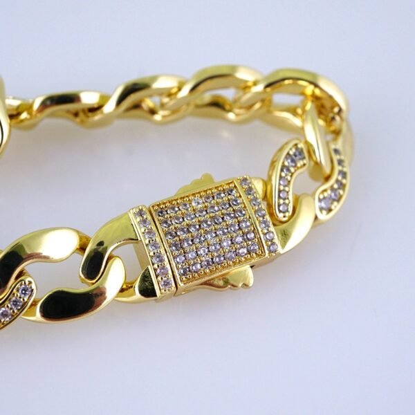 B1304 Women's Bracelet - Pulseras Dama - Zircon Stone - 14K Real Color - Image 3