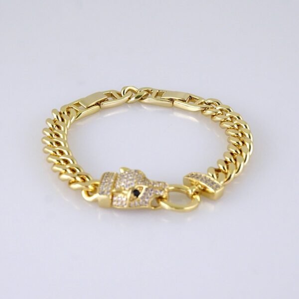 B1305 Women's Bracelet - Pulseras Dama - Zircon Stone - 14K Real Color - Image 2