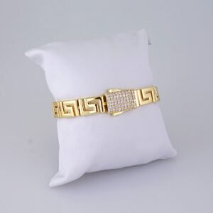 B1308 Bracelet - Pulseras/ Zircon Stone - 14K Real Color