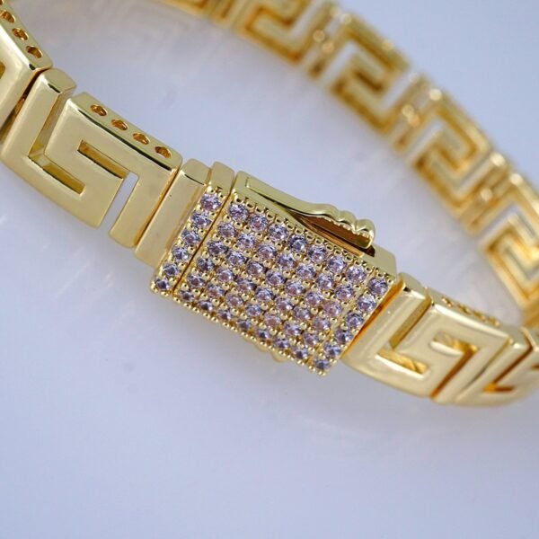 B1308 Bracelet - Pulseras/ Zircon Stone - 14K Real Color - Image 2