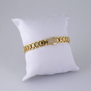B1309 Bracelet - Pulseras/ Zircon Stone - 14K Real Color
