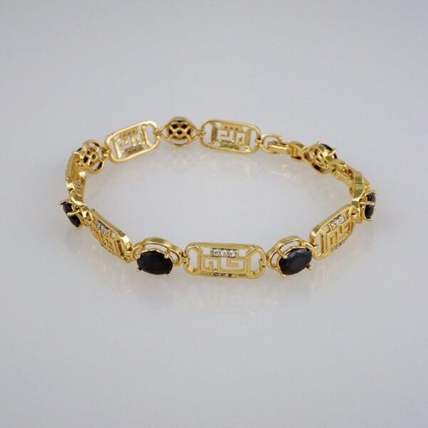 Bracelets Woman/ Pulseras Dama/  Zircon Stone/  14K Real Color// B297 - Image 2