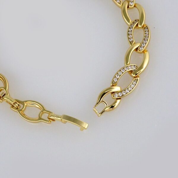 Bracelets Woman/ Pulseras Dama/  Zircon Stone/  14K Real Color// B298 - Image 3