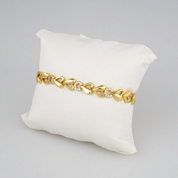 Bracelets Woman/ Pulseras Dama/  Zircon Stone/  14K Real Color// B312