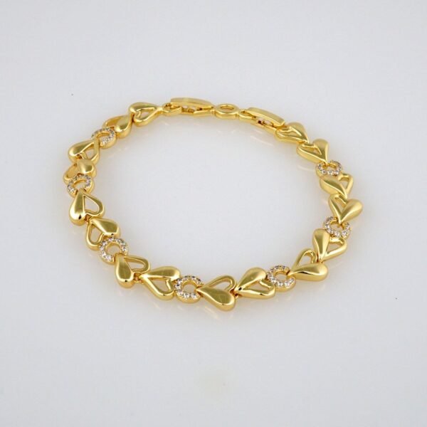 Bracelets Woman/ Pulseras Dama/  Zircon Stone/  14K Real Color// B312 - Image 2