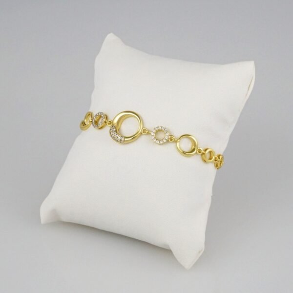 Bracelets Woman/ Pulseras Dama/  Zircon Stone/  14K Real Color// B319