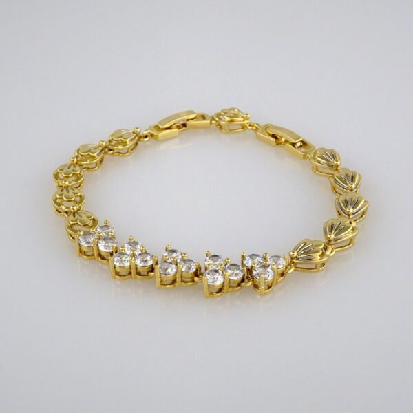 Bracelets Woman/ Pulseras Dama/  Zircon Stone/  14K Real Color// B324 - Image 2