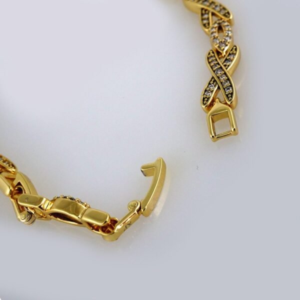 Bracelets Woman/ Manillas Mujer/  14K Real Color/  Zircon Stone// B368 - Image 3