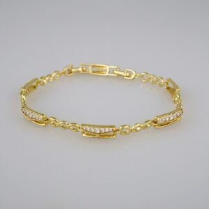 Women Bracelets/ Pulseras Dama/ Zircon Stone/14K Real Color// B493