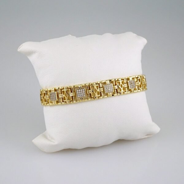 Women Bracelets/ Pulseras Dama/ Zircon Stone/14K Real Color// B500 - Image 2