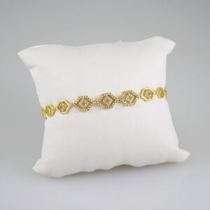 Women Bracelets/ Pulseras Dama/  Zircon Stone/ 14K Real Color// B514