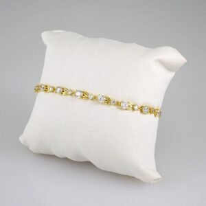 Women Bracelets/ Pulseras Dama/  Zircon Stone/ 14K Real Color// B515