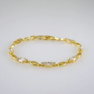 Women Bracelets/ Pulseras Dama/  Zircon Stone/ 14K Real Color// B516