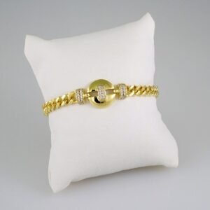 Women Bracelets/ Pulseras Dama/  Zircon Stone/ 14K Real Color// B518