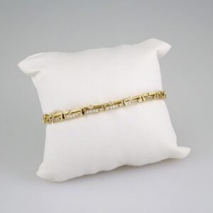 Women Bracelets/ Pulseras Dama/  Zircon Stone/ 14K Real Color// B519