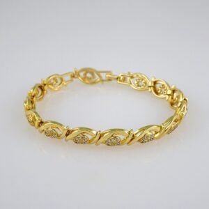 Women Bracelets/ Pulseras Dama/  Zircon Stone/ 14K Real Color// B523