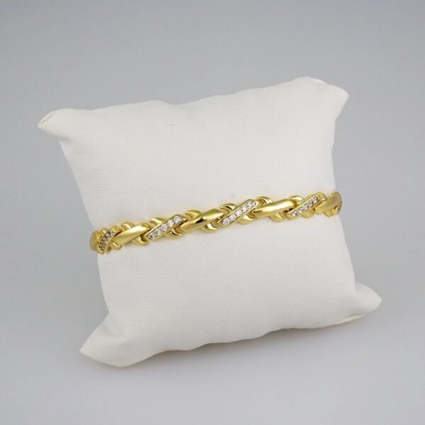 Women Bracelets/ Pulseras Dama/ Zircon Stone/14K Real Color// B529