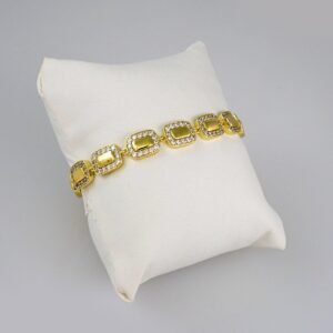 Women Bracelets/ Pulseras Dama/  Zircon Stone/ 14K Real Color// B531