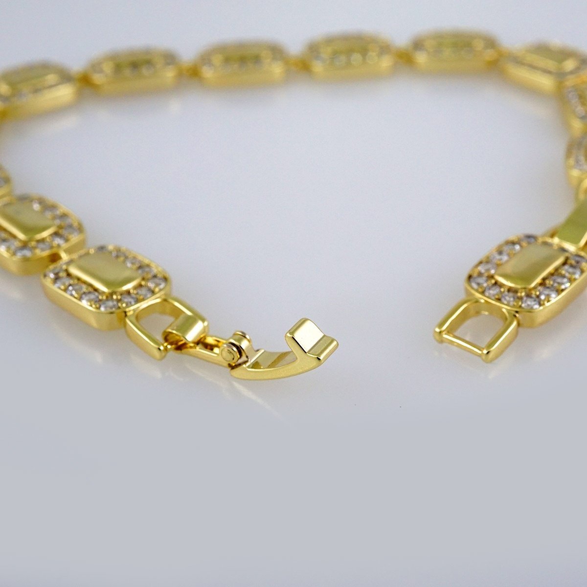 Women Bracelets/ Pulseras Dama/ Zircon Stone/ 14K Real Color// B531 - Image 3