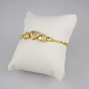 Women Bracelets/ Pulseras Dama/  Zircon Stone/ 14K Real Color// B532