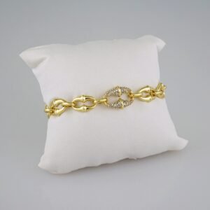 Women Bracelets/ Pulseras Dama/  Zircon Stone/ 14K Real Color// B535