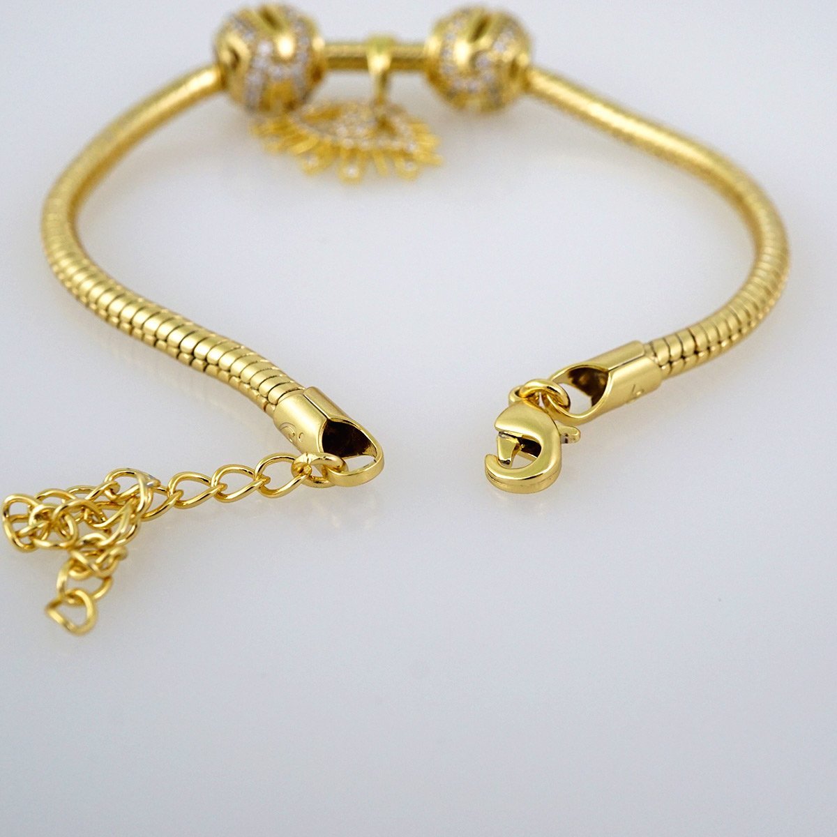 Women Bracelets/ Pulseras Dama/ Zircon Stone/ 14K Real Color/ Pulsera con diges// B556 - Image 3