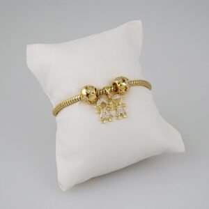 Women Bracelets/ Pulseras Dama/ Zircon Stone/14K Real Color// B569