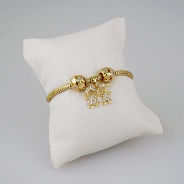 Women Bracelets/ Pulseras Dama/ Zircon Stone/14K Real Color// B569