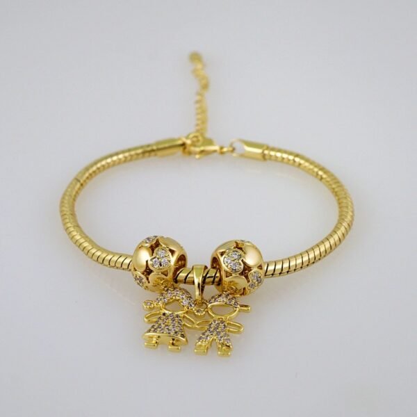 Women Bracelets/ Pulseras Dama/ Zircon Stone/14K Real Color// B569 - Image 2