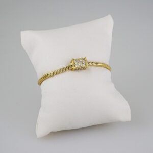 Women Bracelets/ Pulseras Dama/ Zircon Stone/14K Real Color// B602