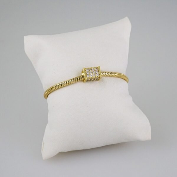 Women Bracelets/ Pulseras Dama/ Zircon Stone/14K Real Color// B602