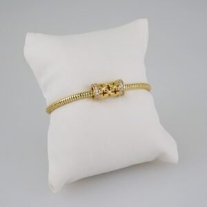 Women Bracelets/ Pulseras Dama/ Zircon Stone/14K Real Color// B571