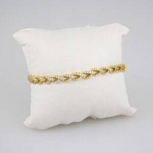 Women Bracelets/ Pulseras Dama/ Zircon Stone/14K Real Color// B572