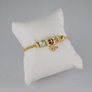 Women Bracelets/ Pulseras Dama/ Zircon Stone/14K Real Color// B584