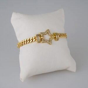Women Bracelets/ Pulseras Dama/ Zircon Stone/14K Real Color// B631