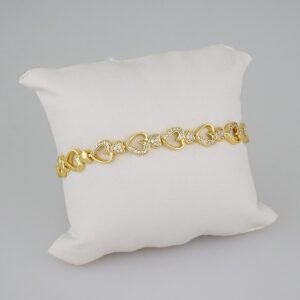Women Bracelets/ Pulseras Dama/ Zircon Stone/14K Real Color// B646