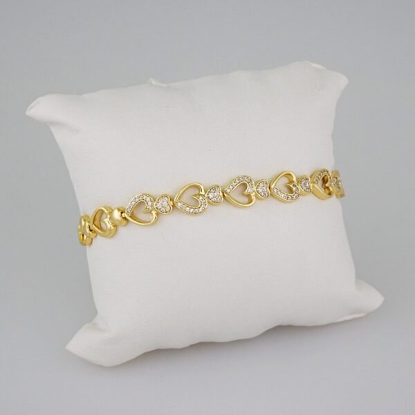 Women Bracelets/ Pulseras Dama/ Zircon Stone/14K Real Color// B646