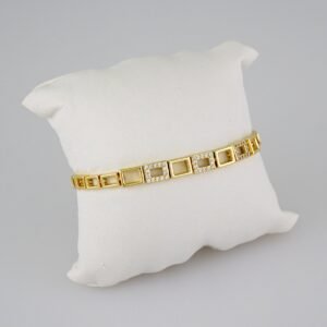 Women Bracelets/ Pulseras Dama/ Zircon Stone/14K Real Color// B689