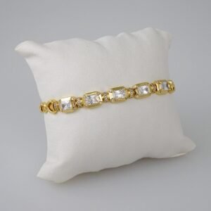Women Bracelets/ Pulseras Dama/ Zircon Stone/14K Real Color// B710