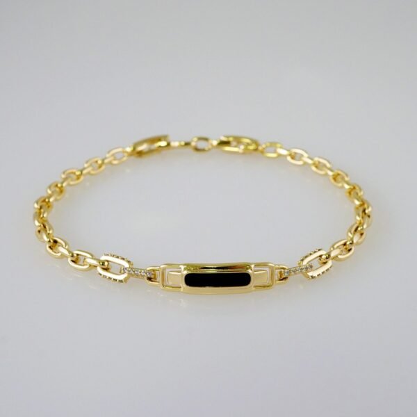 Women Bracelets/ Pulseras Dama/ Zircon Stone/14K Real Color// B801 - Image 2