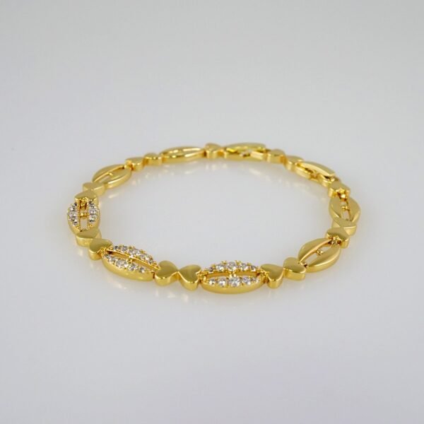 Bracelets Women/ Manillas Mujer/  14K Real Color/  Zircon Stone// B825 - Image 2