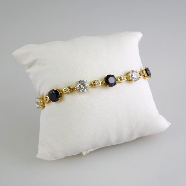 Women Bracelets/ Pulseras Dama/  Zircon Stone/  14K Real Color// B847