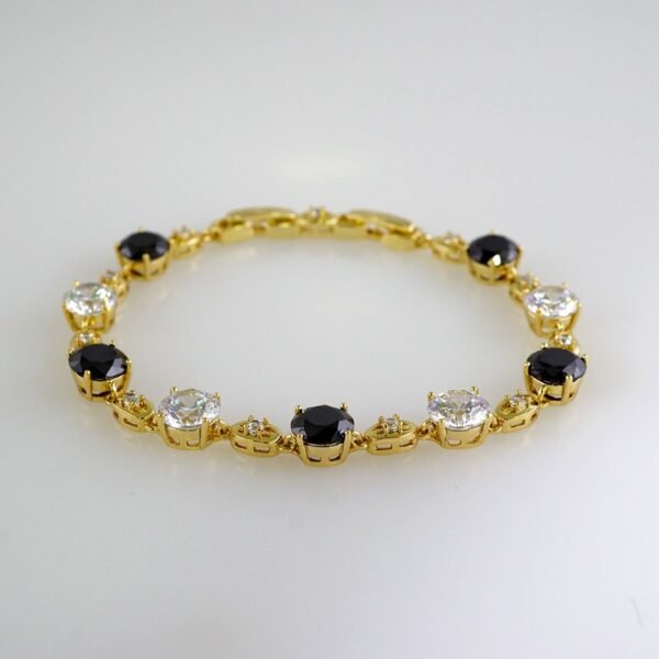 Women Bracelets/ Pulseras Dama/  Zircon Stone/  14K Real Color// B847 - Image 2