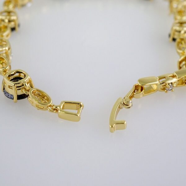 Women Bracelets/ Pulseras Dama/  Zircon Stone/  14K Real Color// B847 - Image 3
