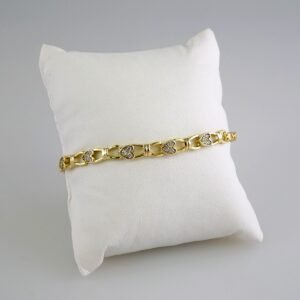 Women Bracelets/ Pulseras Dama/ Zircon Stone/14K Real Color// B850