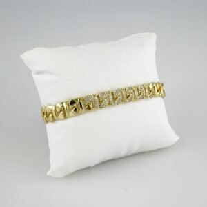 Women Bracelets/ Pulseras Dama/ Zircon Stone/14K Real Color// B851